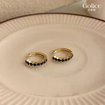 【Gulicc 】古莉可 髮夾 黑色甜酷 鋯石耳圈, , large