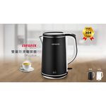 AIWA 愛華 1.8L雙層防燙電茶壺 DKS110518 黑色, , large