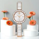 SWAROVSKI 施華洛世奇 Matrix Bangle 方形切割水晶手鐲式手錶 女錶-25mm(5677484), , large