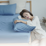 [Yang Qi] Adorar "Fresh Blue" Physical Anti-stumbling Waterproof Breathable 6-foot Double Large Cleaning Mat + Cleaning Pillowcase Three-piece Set (Made in Taiwan), , large