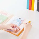 *需預訂【KING JIM】防潑水防塵收納資料夾 A5/12夾鏈袋 (8730)黃, , large