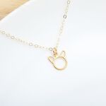 【Angel & Me】Happy Cat Kitten Meow s925 sterling silver 24k gold plated gift, , large