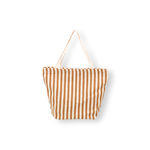【TAYLORS】Korean style summer striped canvas tote bag, , large