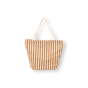 【TAYLORS】Korean style summer striped canvas tote bag