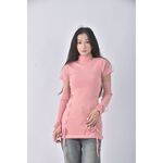 (S) 【安于晴Charlene私服】質感粉色短袖上衣二手衣, , large
