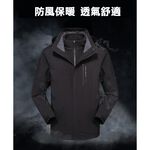 杜戛地DZRZVD 220801男士新款兩件式外套～耐用滑順YKK拉鍊.防風.防雨.保暖.kuSport.酷思柏, , large