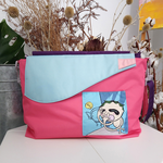Eco-friendly Crossbody bag & tote bag Two-in-one, Reversible yoyo bag (Ballet slippers), , large