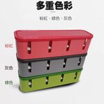 金德恩 GS MALL 台灣製造 6尺延長線盒 附集線盒 送3轉2轉接插頭 8插座 5開關 3色可選 集線盒 延長線 6尺, , large