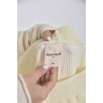 (F) approach韓牌高腰絨布白色長褲二手衣, , large