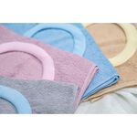 [Kaimei Cotton Industry] 4 in the group, random and excellent, MIT made in Taiwan, 28 taels thick, pure cotton breathable adult bib/spit napkin, exquisite satin plain color, , large