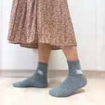 [Kaimi Cotton] 6-Pair Set &ndash; Random Colors &ndash; Winter Essential (Women&rsquo;s) Premium Thermal Wool Socks &ndash; Cold-Proof / Warm / Long Winter Socks &ndash; Snowflake Design, , large