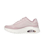 Kixpress-Skechers Uno Flex 女 運動休閒鞋 增高 舒適 穿搭 粉紅 白 [177794MVE], , large