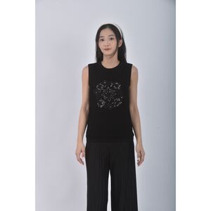 (S) jessica亮片黑色上衣二手衣