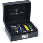 MASERATI 瑪莎拉蒂 Traguardo Prisma特別版三眼計時手錶 多彩錶帶套組 R8873612061, , large