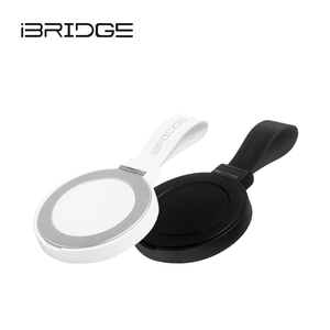 iBRIDGE 15W Magnetic Ring Holder Wireless Charger - White