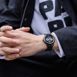 CITIZEN 星辰 光動能 雅痞雙眼Day-Date手錶-曜石黑/41mm BU4034-82E, , large