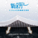 【日本旭川】AIRFit氧活力進階版人體工學護脊腰靠坐墊組  透氣坐墊 腰靠墊 椅子靠墊  辦公 電腦椅 護腰墊-星空灰, , large