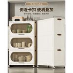 【AOTTO】80面寬大容量翻蓋附輪三層收納櫃(AC-205), , large