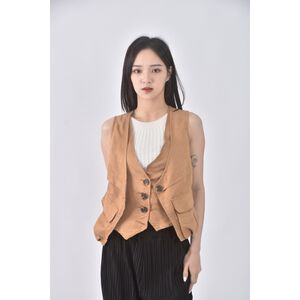 (S) 質感棉質美拉德棕色外套二手衣