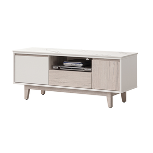 【唯熙傢俱】紀薇橡木雙色4尺岩板電視櫃