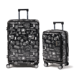 【Alldma鷗德馬】29吋台味郵戳雙開箱AD25-黑郵(贈保護套CF7)