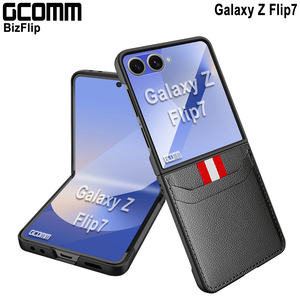 GCOMM 三星 Z Flip7 雙卡皮套 BizFlip 紳士黑