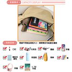 SPRING-輕量大容量時尚彎月尼龍肩背包斜背包 腋下尼龍水餃包-多色, , large