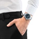 CITIZEN 星辰 光動能復古風紳士手錶-銀x藍 BM7480-81L, , large
