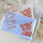 [凱美棉業] 12入組優惠價❗  隨機出色 純棉無捻紗 吸水童巾/擦澡巾/洗臉巾-龐克小熊, , large