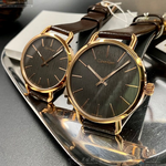 [星晴錶業]CK手錶,36mm, 42mm,CKP0168古銅色錶面玫瑰金錶殼咖啡色真皮皮革錶帶款, , large