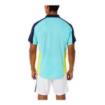 Asics 男 POLO衫 短袖上衣 海外版 網球 服飾 運動 訓練 透氣 亞瑟士 白藍 [2041A193-101], , large