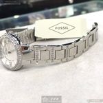 [星晴錶業]FOSSIL手錶,36mm,FS00133白色錶面銀錶殼銀色精鋼錶帶款, , large