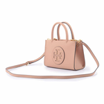 Tory Burch Ella 圓形標誌牛皮迷你二用托特包/藕粉色, , large