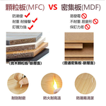 [C&D]桌上置物架115款-質感橡木(白架), , large