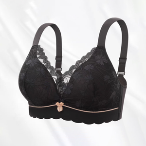 [WINIBRA]Skin-friendly cotton bra with a focus on enhancing the bust, size AB cup, 22M, wire-free, skin color ,M(34)