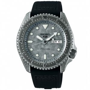 SEIKO 精工 5 Sports 系列槍灰仿舊版機械錶 4R36-09A0H(SRPE79K1)