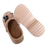 [e shoe store] Amy height-enhancing women's hole shoes/gardener shoes/waterproof slippers black 25.5CM, , large
