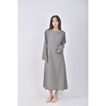 (F) bliss bunch質感方領灰色洋裝二手衣, , large