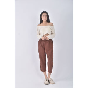 (S) 高腰棕色長褲二手衣,  (S) 高腰棕色長褲二手衣