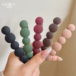 【Gulicc】古莉可 髮夾 法式復古圓圈圈髮夾2入, , large