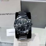 [星晴錶業]ARMANI手錶,44mm,AR00040黑色錶面黑錶殼深黑色精鋼錶帶款, , large