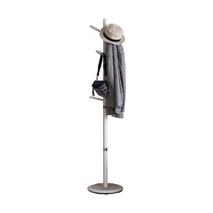 Korean super stable solid wood coat rack