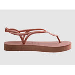 [巴拉娜巴西人字拖專賣店]中壢實體店面HAVAIANAS 哈瓦仕．夾腳拖．LUNA FLATFORM．厚底．女款．綁帶．灰．粉, , large