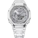 CASIO 卡西歐 G-SHOCK 半透明感 金屬蒸鍍工藝 雙顯電子錶 手錶 GA-2100BM-7A8, , large