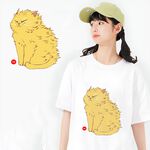 JZ TEE Lightning Orange Cat Graphic Tee, , large