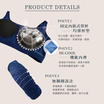 【可蘭霓Clany】台灣製蕾絲涼感多功能M-2XL無鋼圈內衣 藍色 6920-55, , large