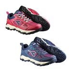 DIADORA迪亞多那 防潑水越野女鞋 女運動鞋 登山鞋 越野鞋 保護後跟 散熱 排濕 彈力 耐磨 防滑 耐走 紅 藍, , large