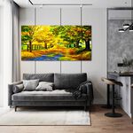 【御畫房】黃金大道 國家一級畫師手繪油畫60&times;120cm(VF-135), , large