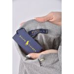 (L) polo ralph lauren棉質純棉灰色短袖上衣二手衣, , large