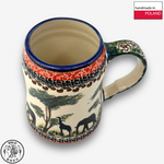 【SOLO Vintage】Cerraf Polish Pottery 680ml Beer Mug Ballad of the Open Plains Series Made in Poland, , large